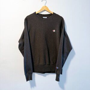 Champion Reverse Weave Charcoal Grey Crewneck Sweatshirt M